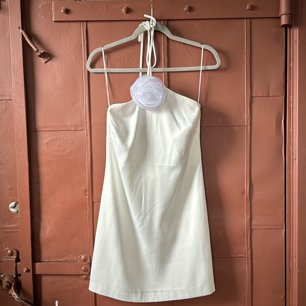 WAYF halter mini dress